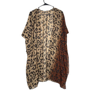 Leopard Print Swim Cover-Up